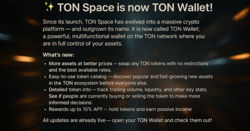 TON Wallet Unleashed: Massive Update Brings Better Rates